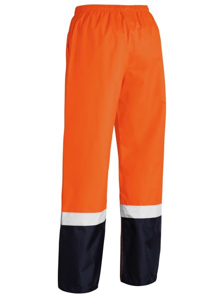 Bisley, Hi Vis Rain Shell Over Trouser, BP6965T - Orange/Navy - L
