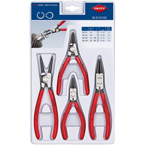 Circlip Plier Set 4 Piece - Knipex