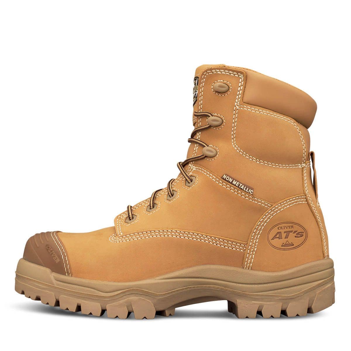 Oliver 45-632Z Zip Sided Safety Boots - Wheat - 10