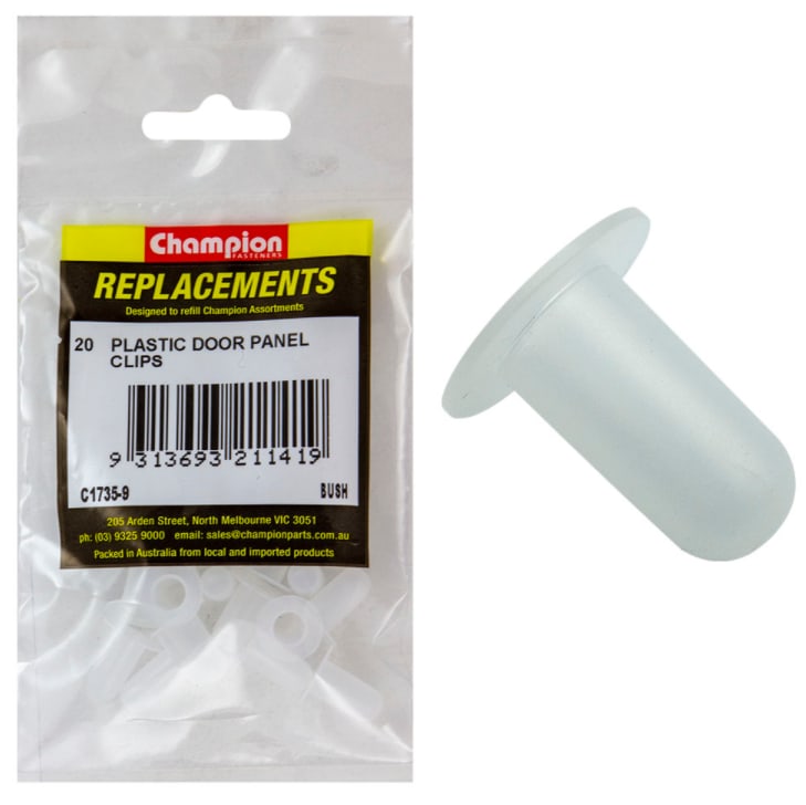 Bush Plastic Door Panel Clips-20PK (Packet)