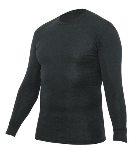 Merino Thermal Top - Larger Sizes - Black - 8XL