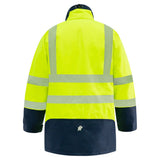 Bison, Extreme Hi Vis Jacket, 312052 - Yellow/Navy - XL