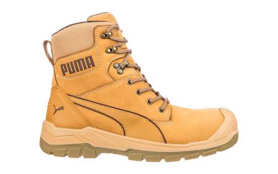 Puma, Conquest Zip Sided Safety Boot, 630727 (Pair) - WHEAT - Size: 11