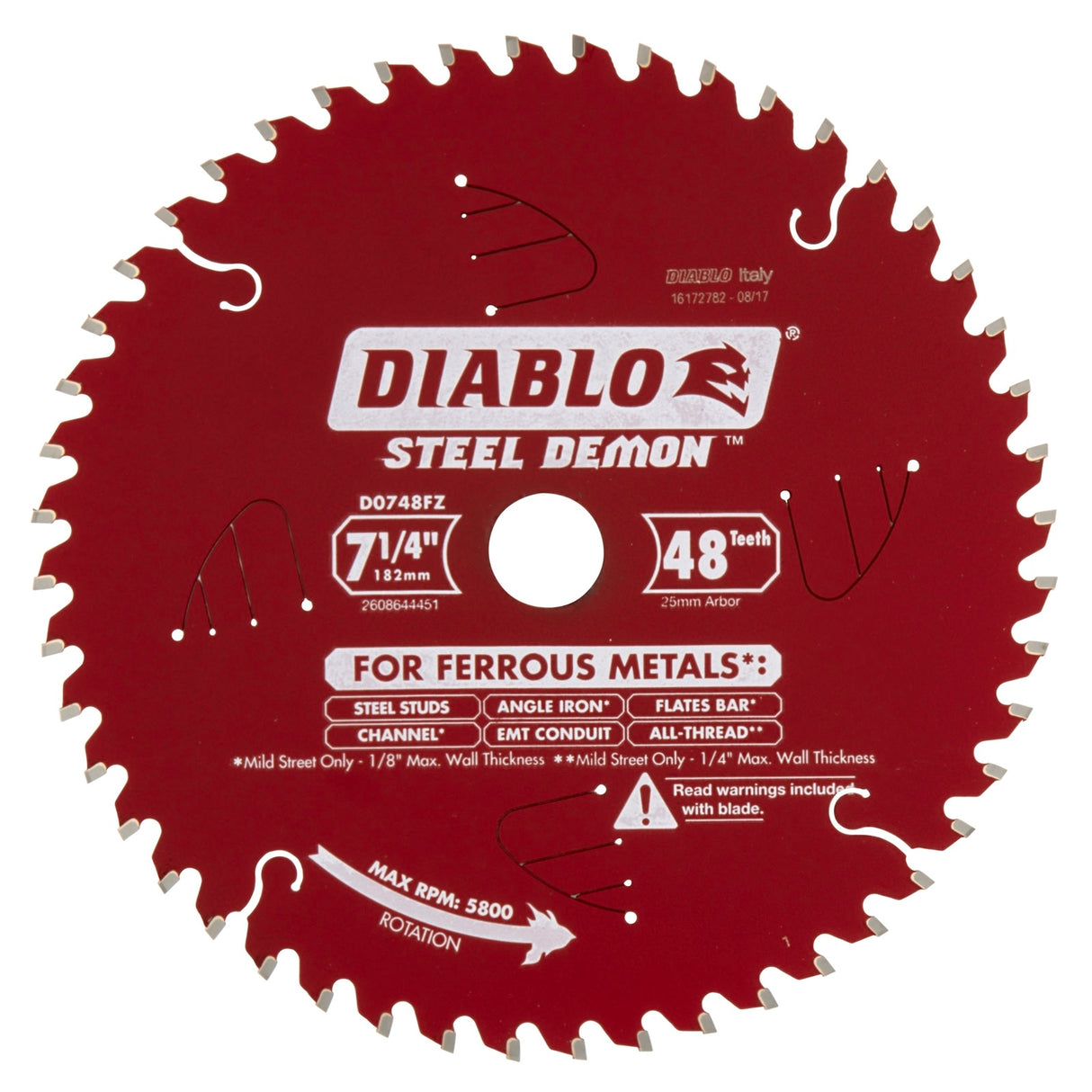 Diablo Steel Demon Circular Saw Blade 184mm 48T (Each)