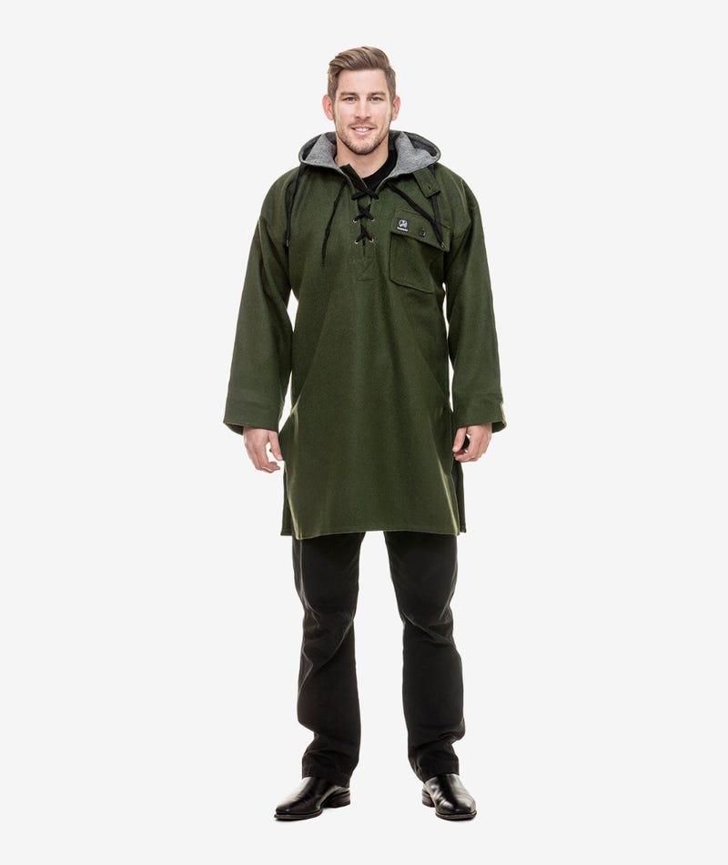 Swanndri, Original Wool Bushshirt, SD0103 - C1 Olive - L