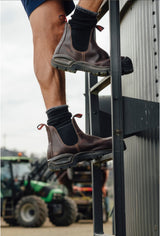 John Bull,4291 Cougar 3.0 Elastic Side Safety Boot - Oxblood - 10