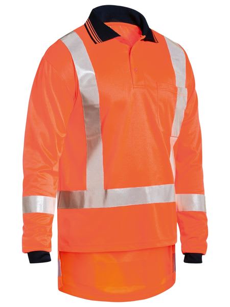 Bisley, TTMC Micromesh Polo BK6805T - Fluro Ora/Navy - XL