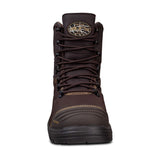 Oliver 65-490 Caustic Lace Up Safety Boots - Brown (Size: 16)