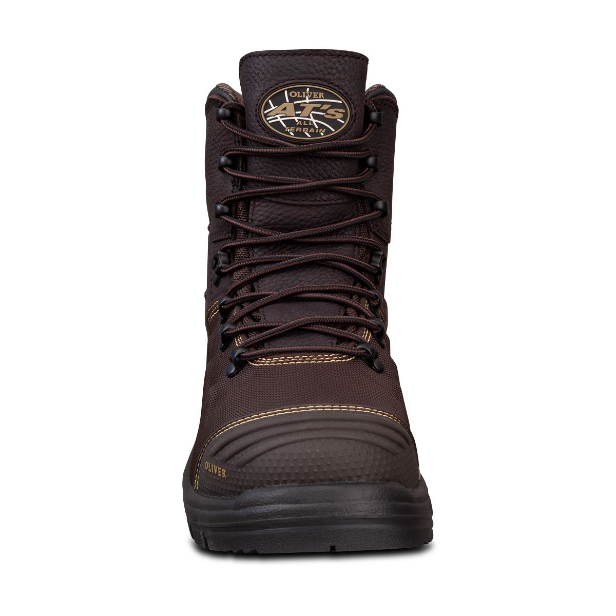 Oliver 65-490 Caustic Lace Up Safety Boots - Brown - 07