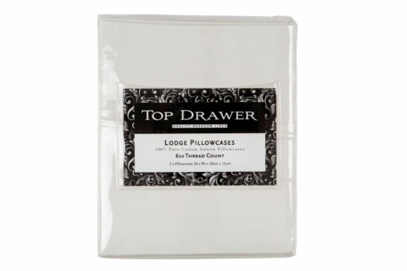 Luxurious 610TC cream pillowcases (2 pack) for ultimate sleep comfort and elegant bedroom decor.