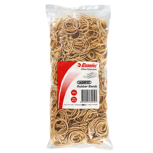 Esselte Superior Rubber Bands Size 14 500g (Bag)