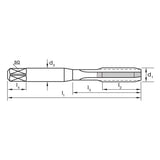 Sutton Straight Flute Tap - Type - Taper-Start 1/2"