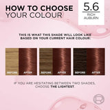 Loreal Excellence Hair Colour Rich Auburn 5.6 - 1pack