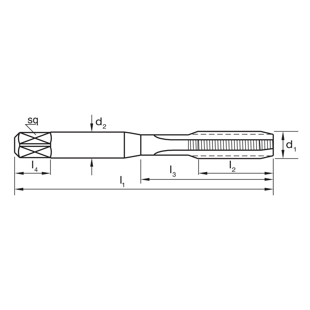 Sutton Straight Flute Tap M Taper 4x0.70mm
