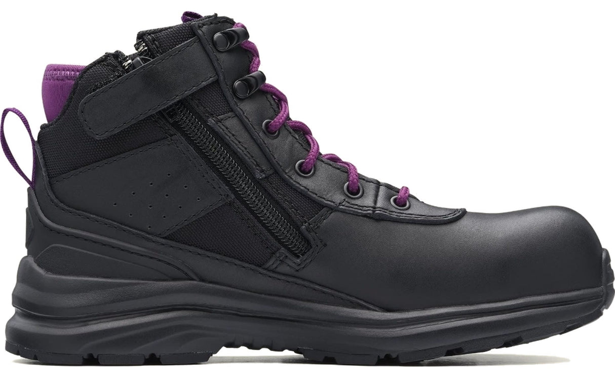Blundstone 887 Zip Sided Women's Safety Boots - Black - 09