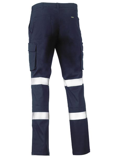 Bisley, Taped Stretch Cotton Cargo Pant, BPC6008T Regular Fit - Navy (Size: 97)