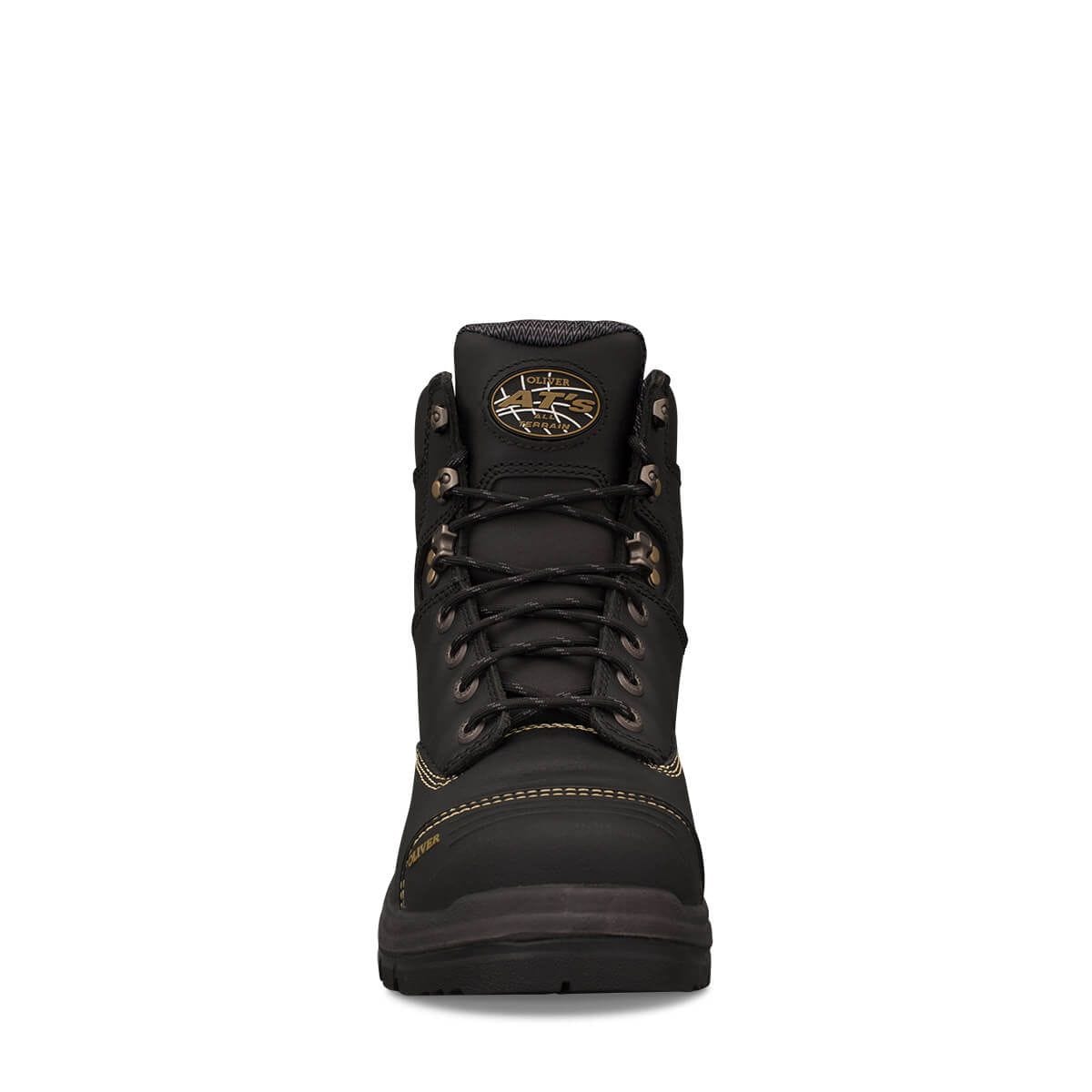 Oliver 55-345 Lace up Safety Boots - Black - 08
