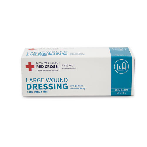 Red Cross Large Wound Dressing 18cm x 18cm