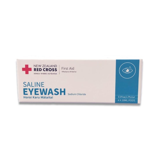 Red Cross Saline Eye Wash Pods-4 X 20ml (Packet)