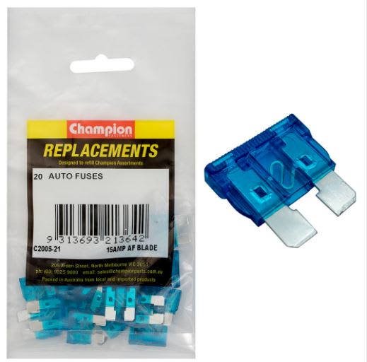 AF 15Amp Standard Blade Fuse (Blue) -20pk