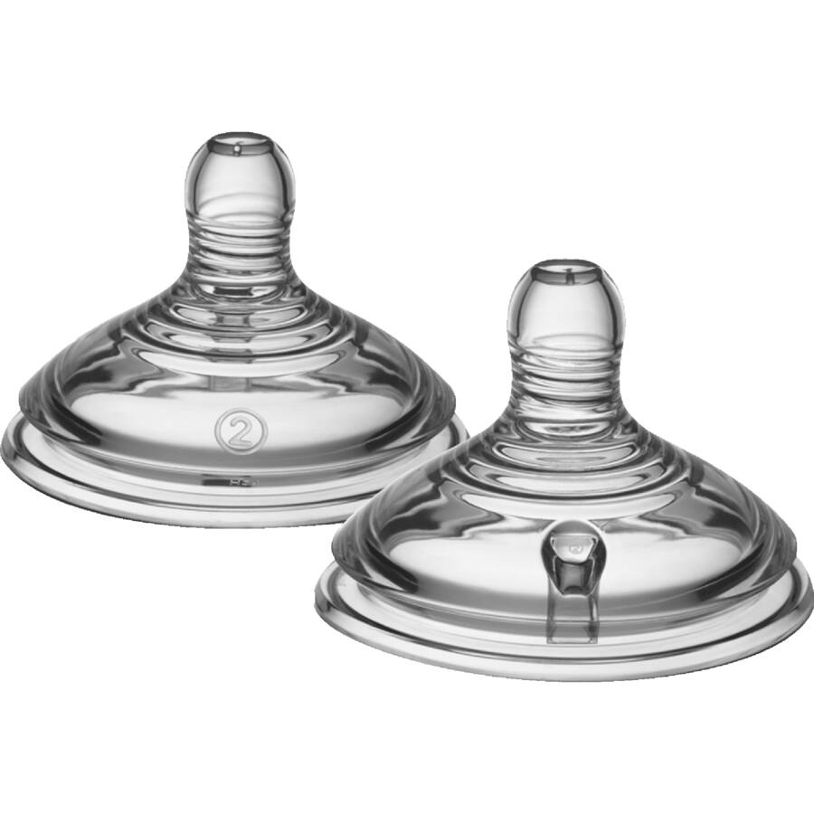 Tommee Tippee Baby Teat Natural Start Medium Flow - 2 pack