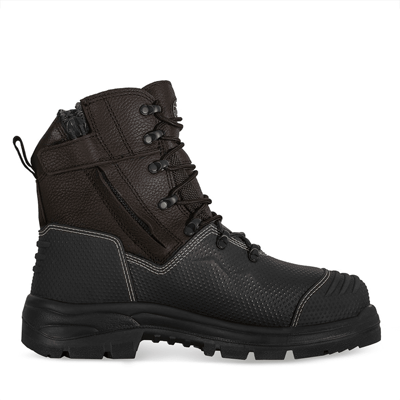 Oliver 65-490Z Zip Sided Safety Boots - Brown - 06