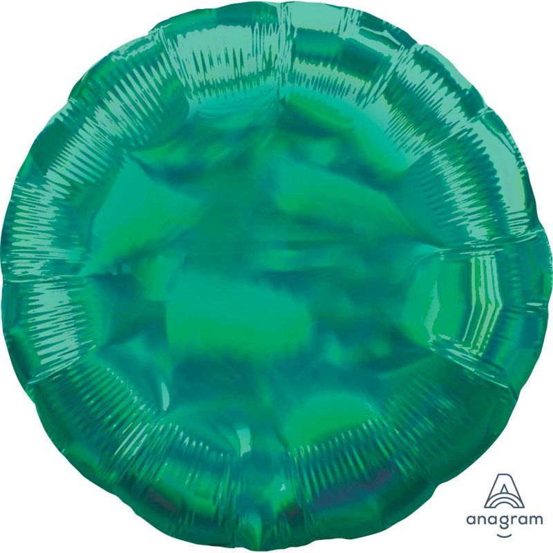45cm iridescent green circle balloon, perfect for parties, weddings, and celebrations, adding a dazzling touch to any occasion.