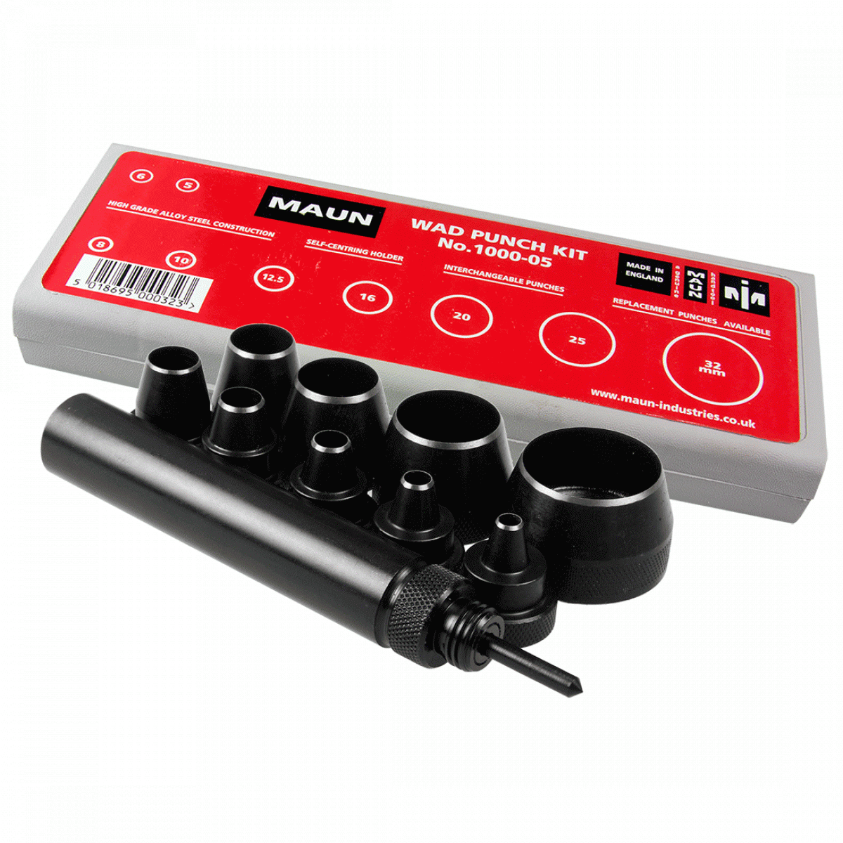 Maun Metric Wad Punch Set