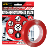 Double Sided Mounting Tape Ultra-Thin Clear 24mm x 0.2mm x 10m (Roll)