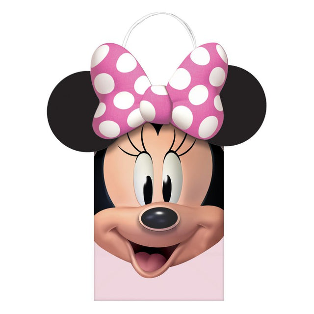 CYO Kraft Bags featuring Minnie Forever design, eco-friendly and perfect for gifts, 21cm, pack of 8 for all occasions.