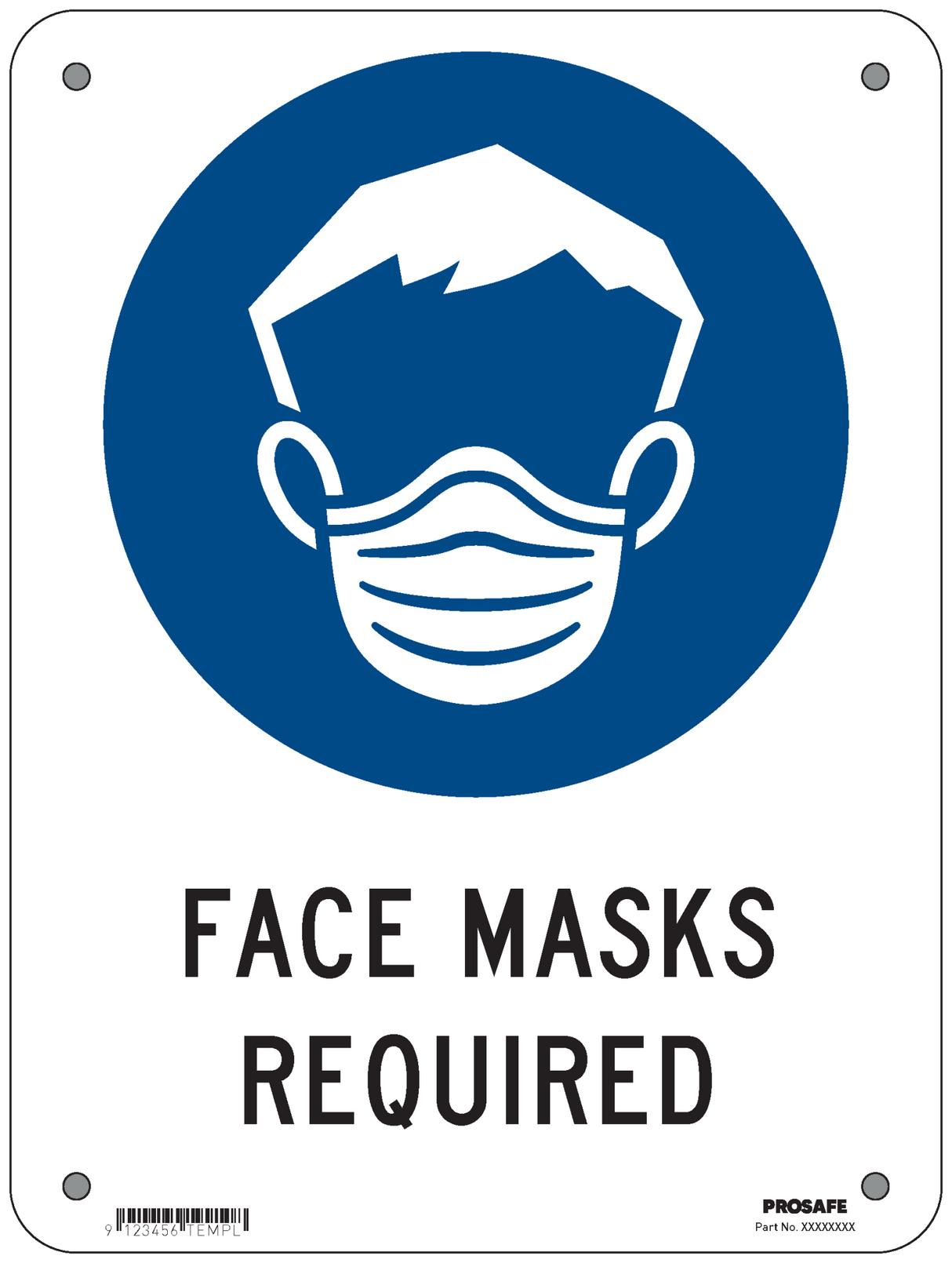 NOTICE SIGN | FACE MASKS REQUIRED