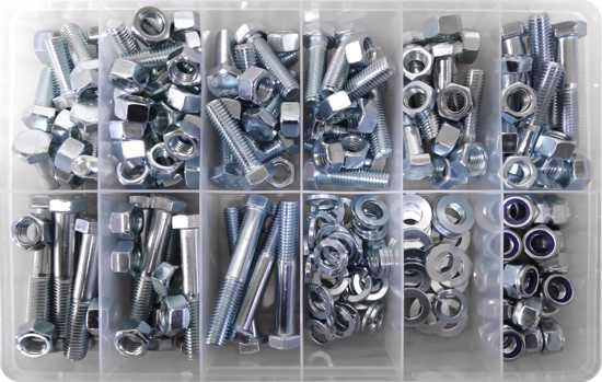 Class 8.8 M12 Bolt/Nut/Washer Assortment Kit-158 piece (Kit)