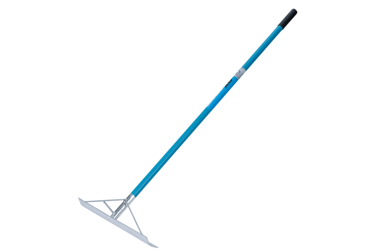 OX Aluminium Concrete Rake With Hook 1500mm