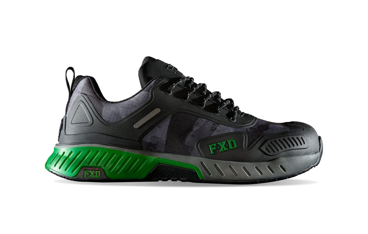 FXD, Safety Jogger, WJ-1 - Black/Camo (Size: 06)