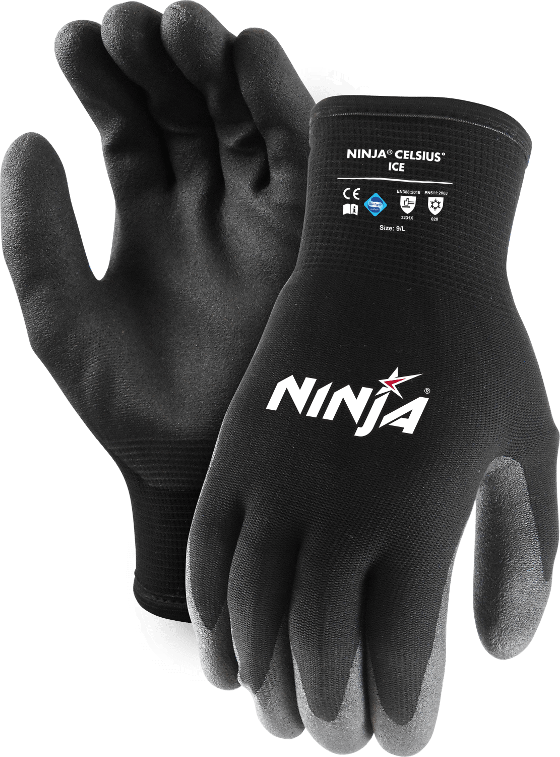 Ninja Celsius Ice Palm Coat Gloves M - 4XL (Pair) - Standard - L