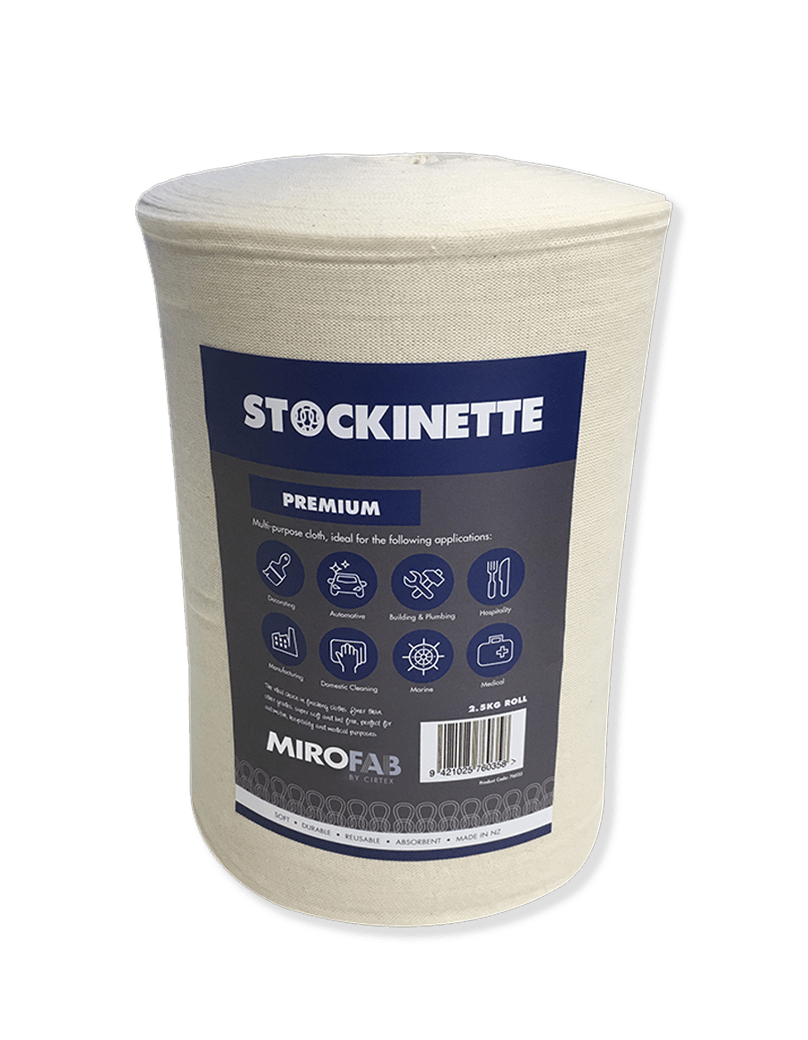 Premium Stockinette Cleaning Cloth White 2.5kg