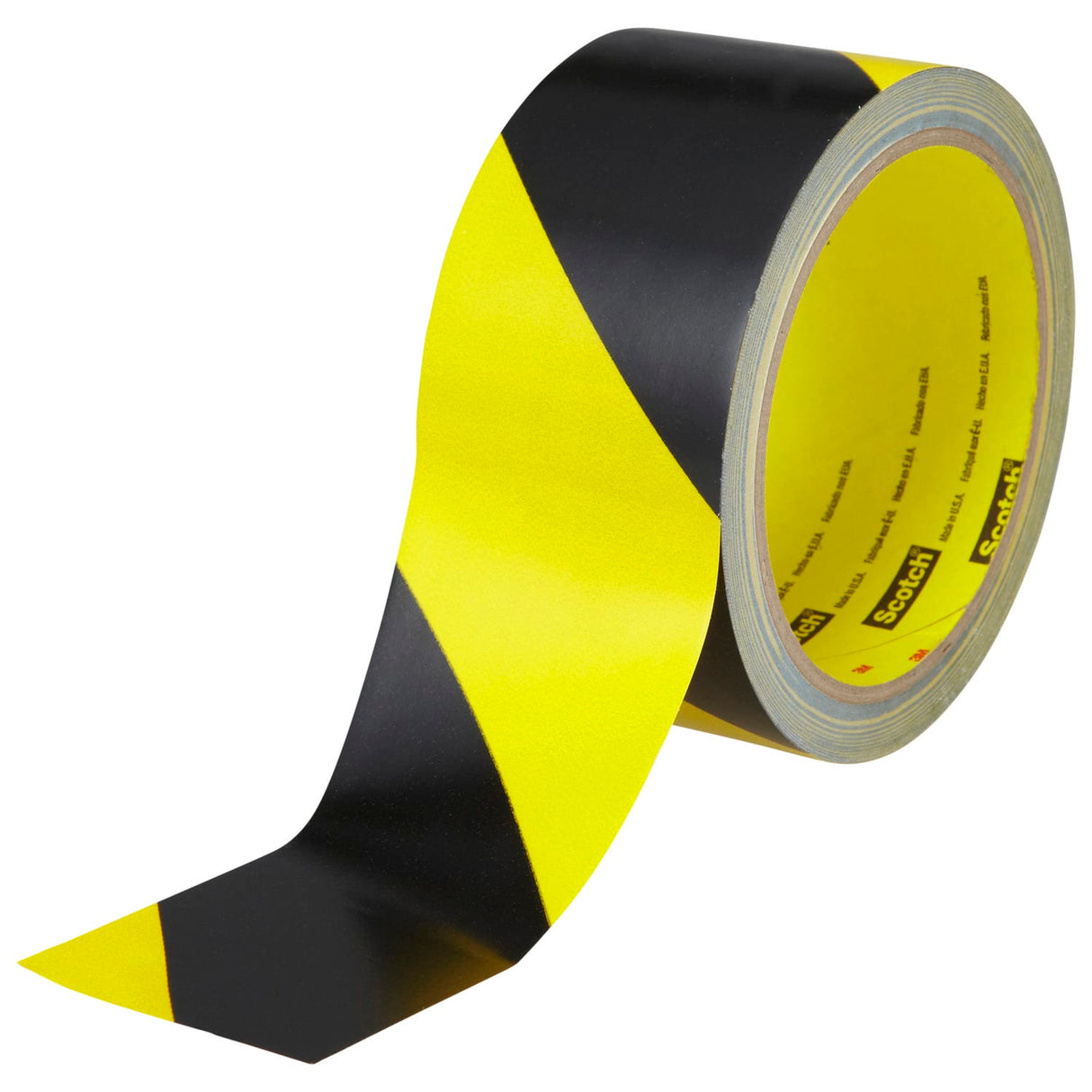 3M Hazard Warning Tape 766 Black/Yellow Stripe 50mm x 33m (Roll)