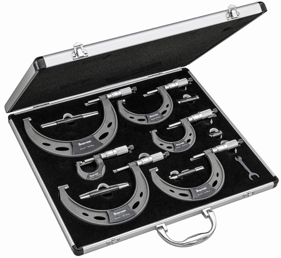 Starrett Outside Micrometer Set S444MCXRLZ 0-150mm