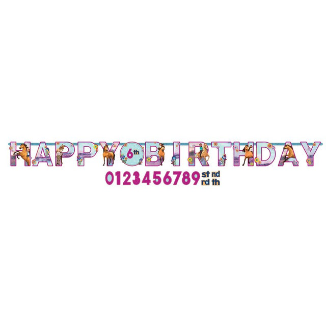 Vibrant customizable jumbo letter banner for birthdays, featuring bold letters and numbers for any age celebration.