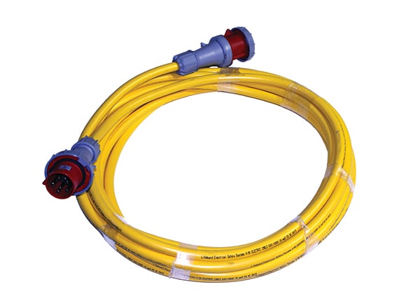 LIFEGUARD Earth screened Three Phase Leads 20M 63A 5PIN