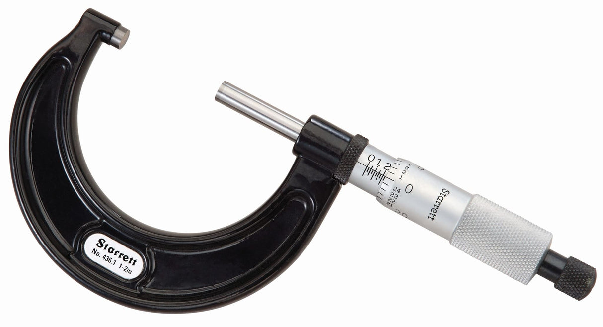 Starrett Outside Micrometer 436XRL-2 1-2"