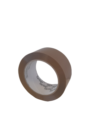 Tartan Packaging Hand Tape 303 Tan - 48mm x 100m - Roll