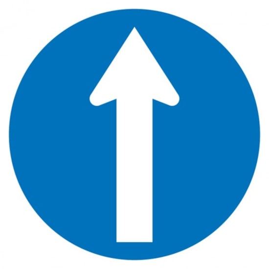 SIGN | NO TURNS ARROW (Each)