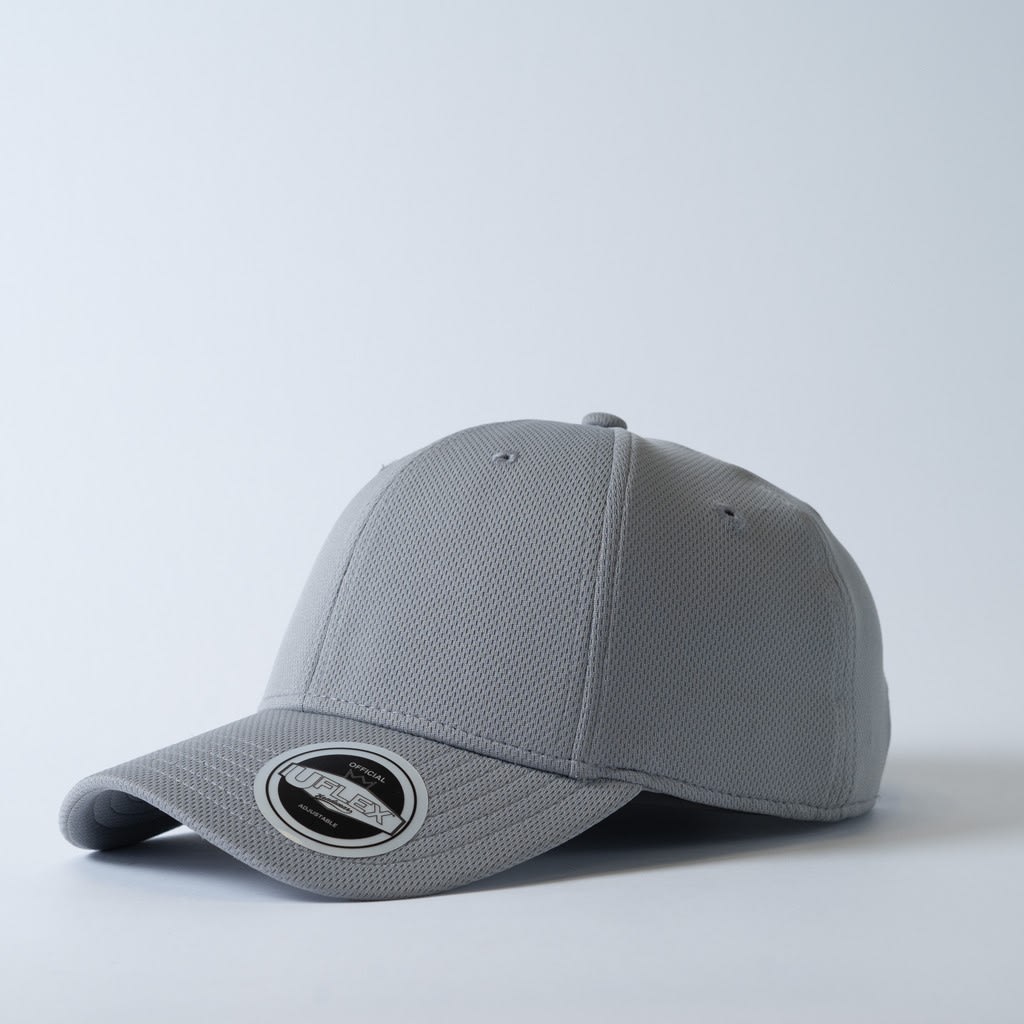UFlex Recycled Polyester Cap, U20603 (Each) - Grey - Size: OSF