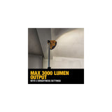 DEWALT 18V/54V XR Cordless LED Tripod Light 1000-3000 lm