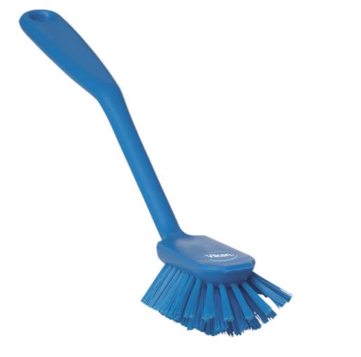 Vikan Dish Brush Heavy Duty Blue 280mm (Each)