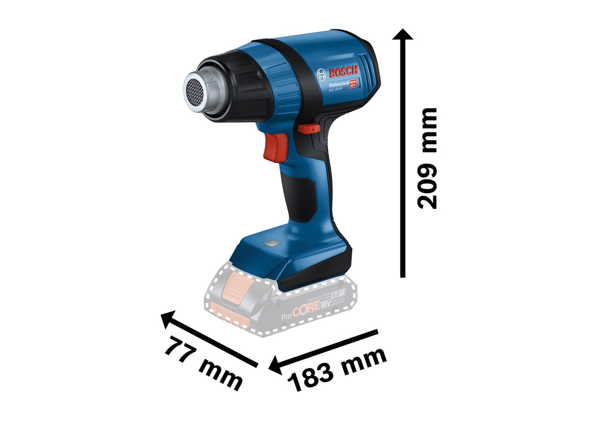 Bosch GHG 18V-50 Cordless Heat Gun (Skin Only)