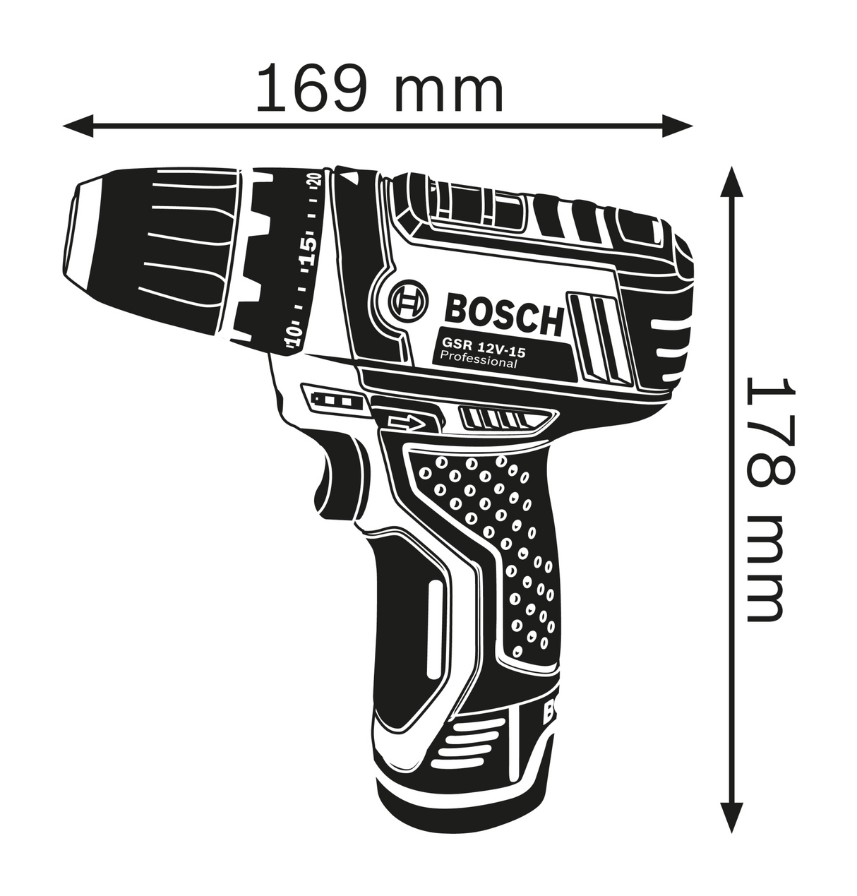 Bosch 12V Drill/Driver 2.0Ah 0615990L1G 2 Piece (Combo Kit)