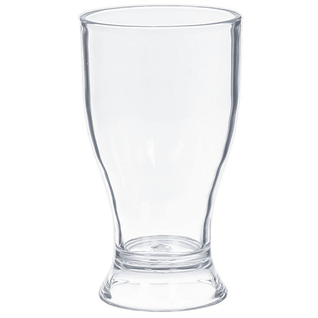 Set of 4 clear plastic Pilsner mini beer glasses, 236ml each, perfect for serving craft beers at gatherings.
