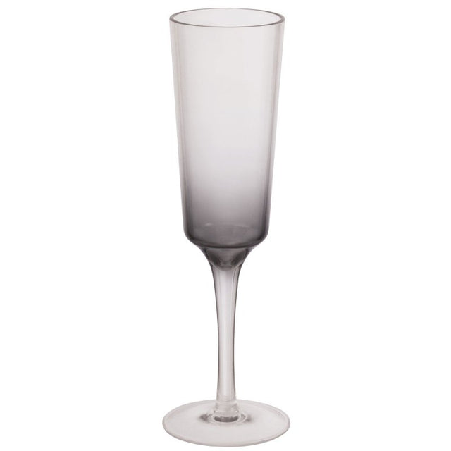 Elegant 177ml plastic champagne flute with ombre design, perfect for celebrations and reusable for eco-friendly entertaining.